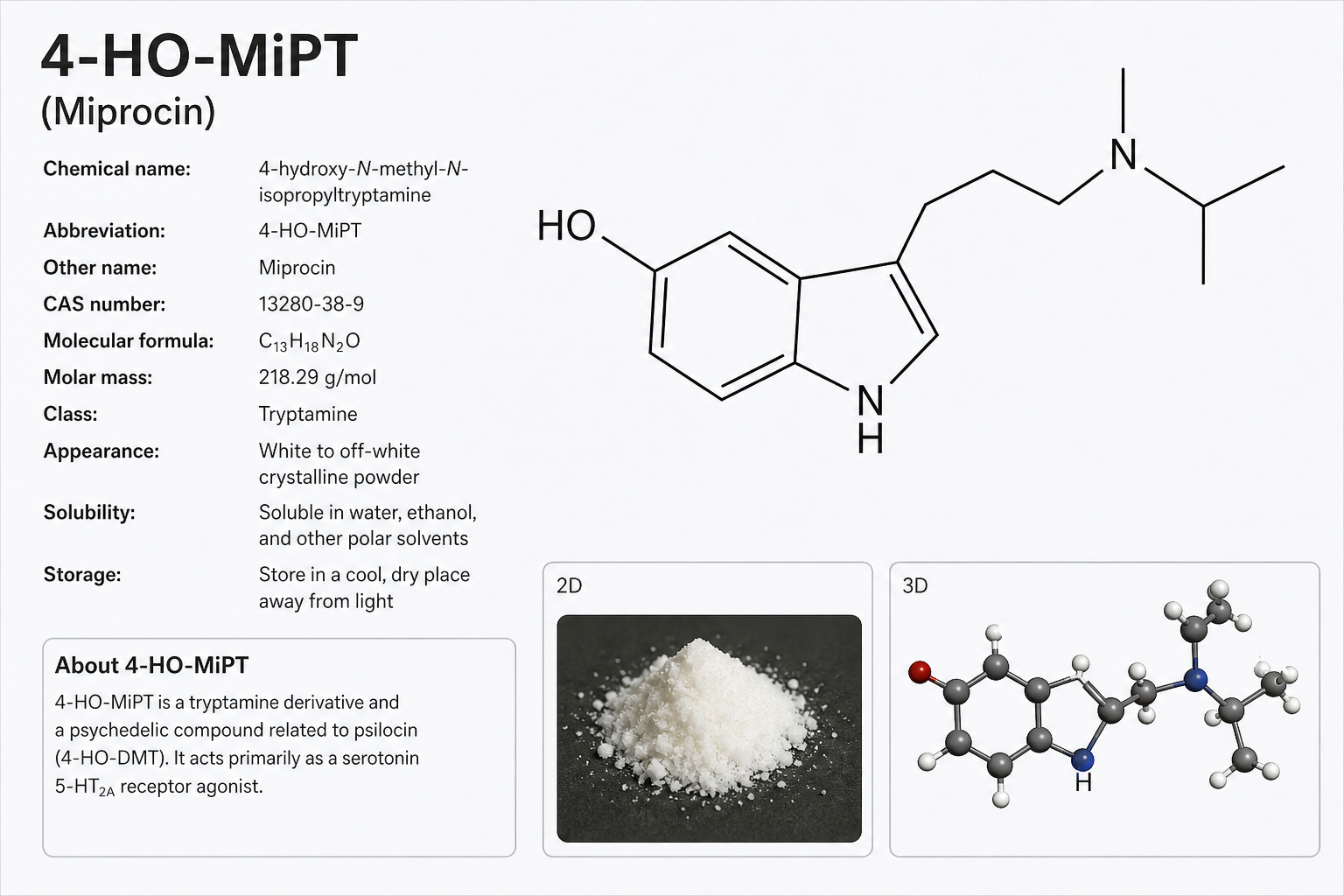 4-HO-MiPT (Miprocin)